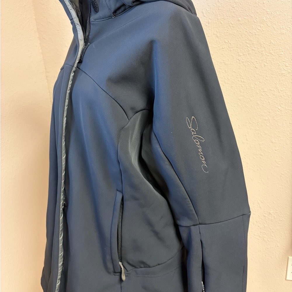 Salomon Black with Gray fleece lining Ski Jacket